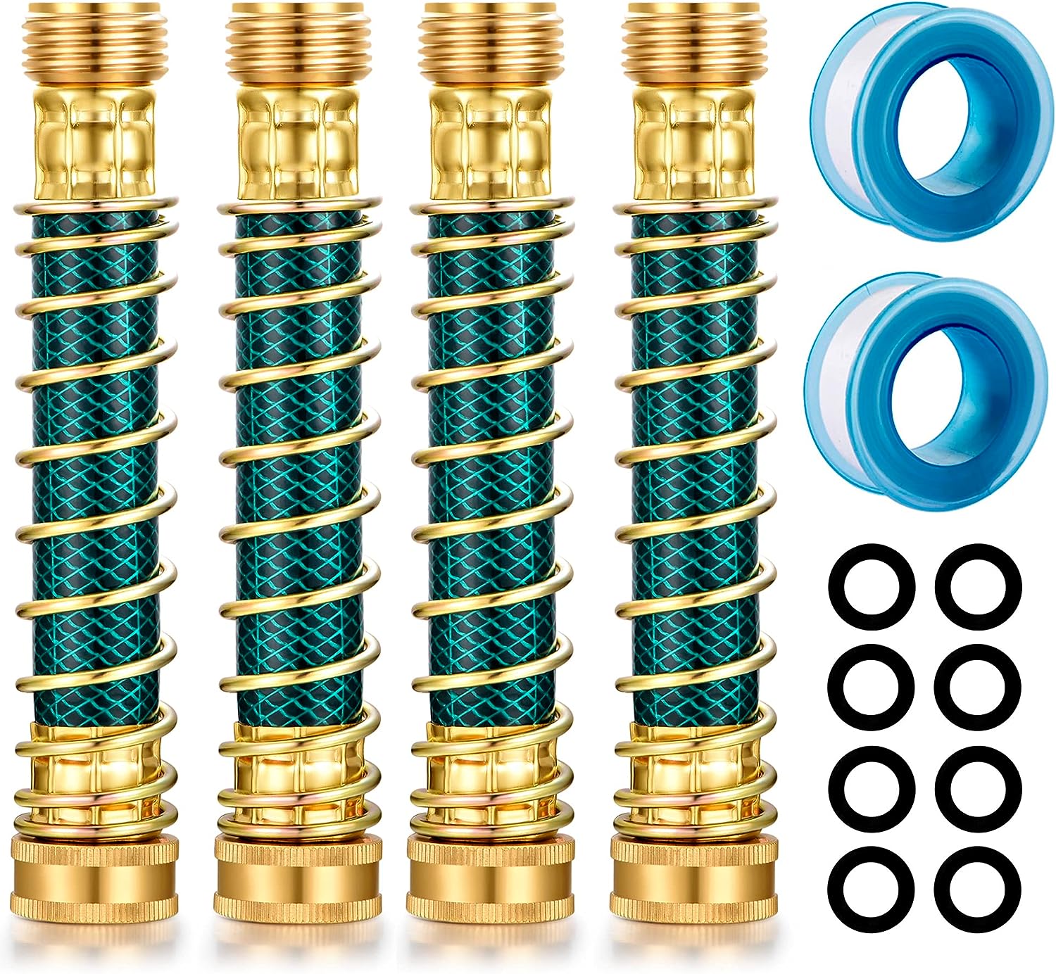 Adapter przedłużający wąż, osłona węża ze sprężyną śrubową, opakowanie 4 szt.