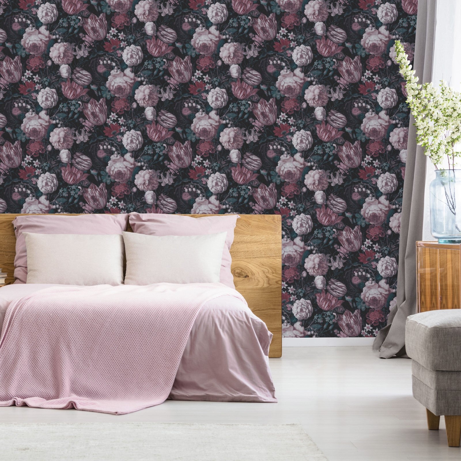 Papier peint intissé Floral Masters 1005 x 52cm Multicolore | Leroy Merlin