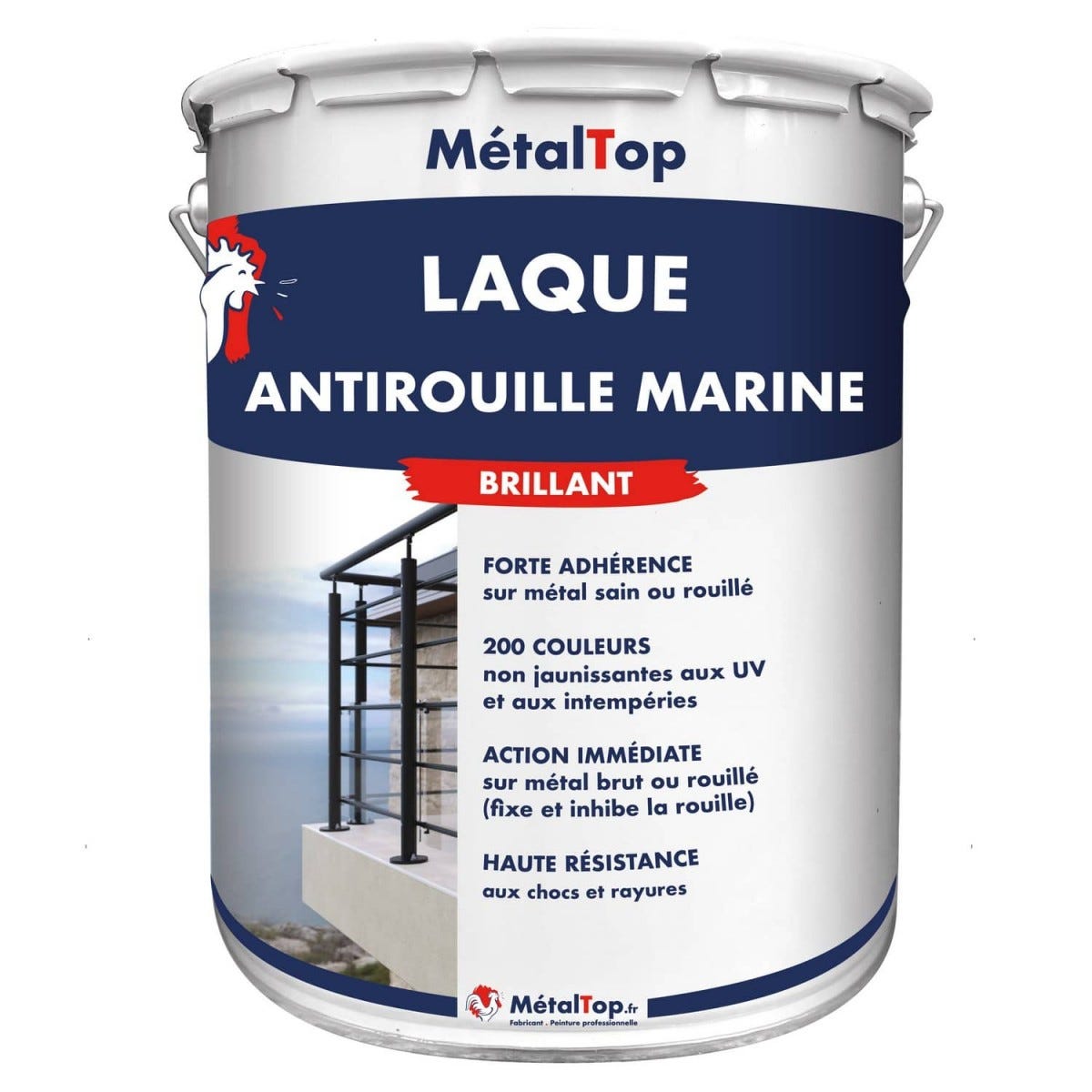 Laque antirouille glycéro bleu nocturne semi brillant 2.5L LOXXO RAL Laque antirouille glycéro bleu nocturne semi brillant 2.5L LOXXO RAL