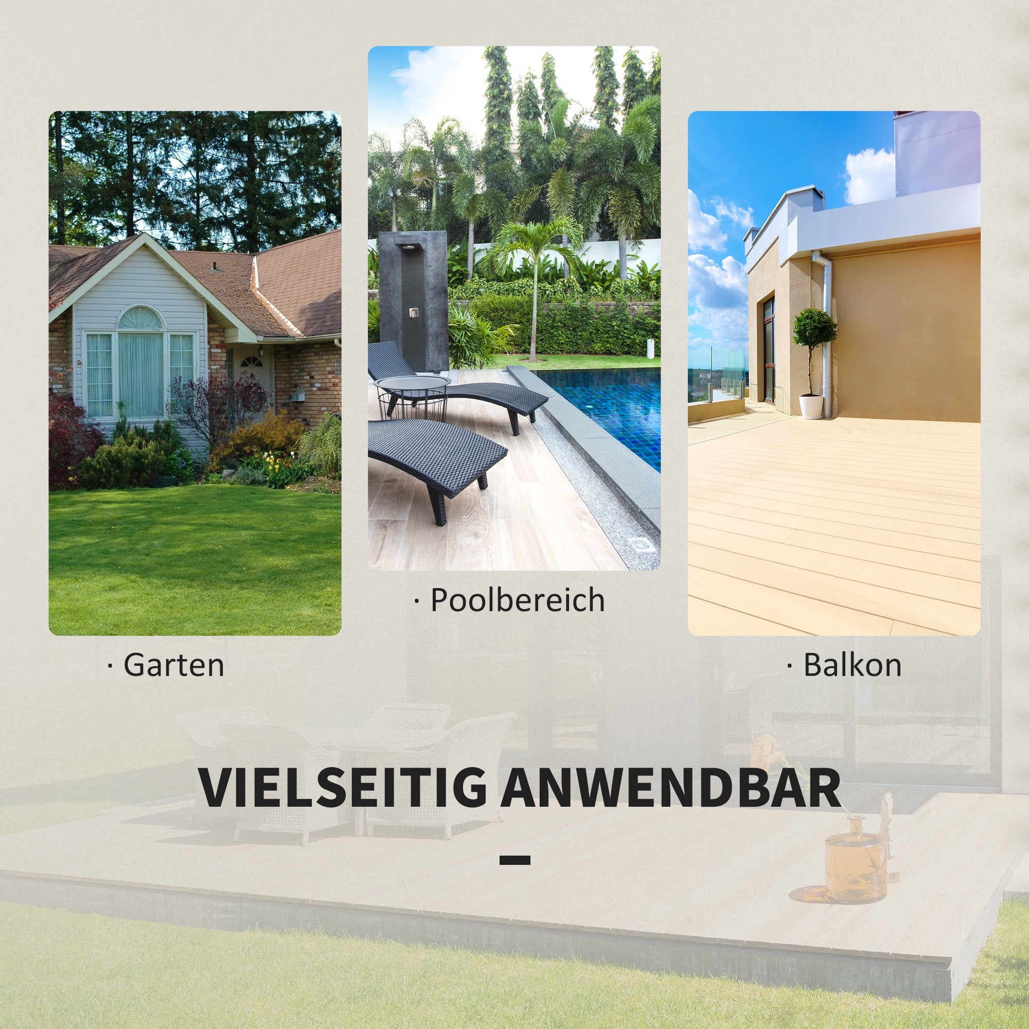 Ensemble table et chaise de jardin 2 places polyrotin gris balcon terrasse - 6