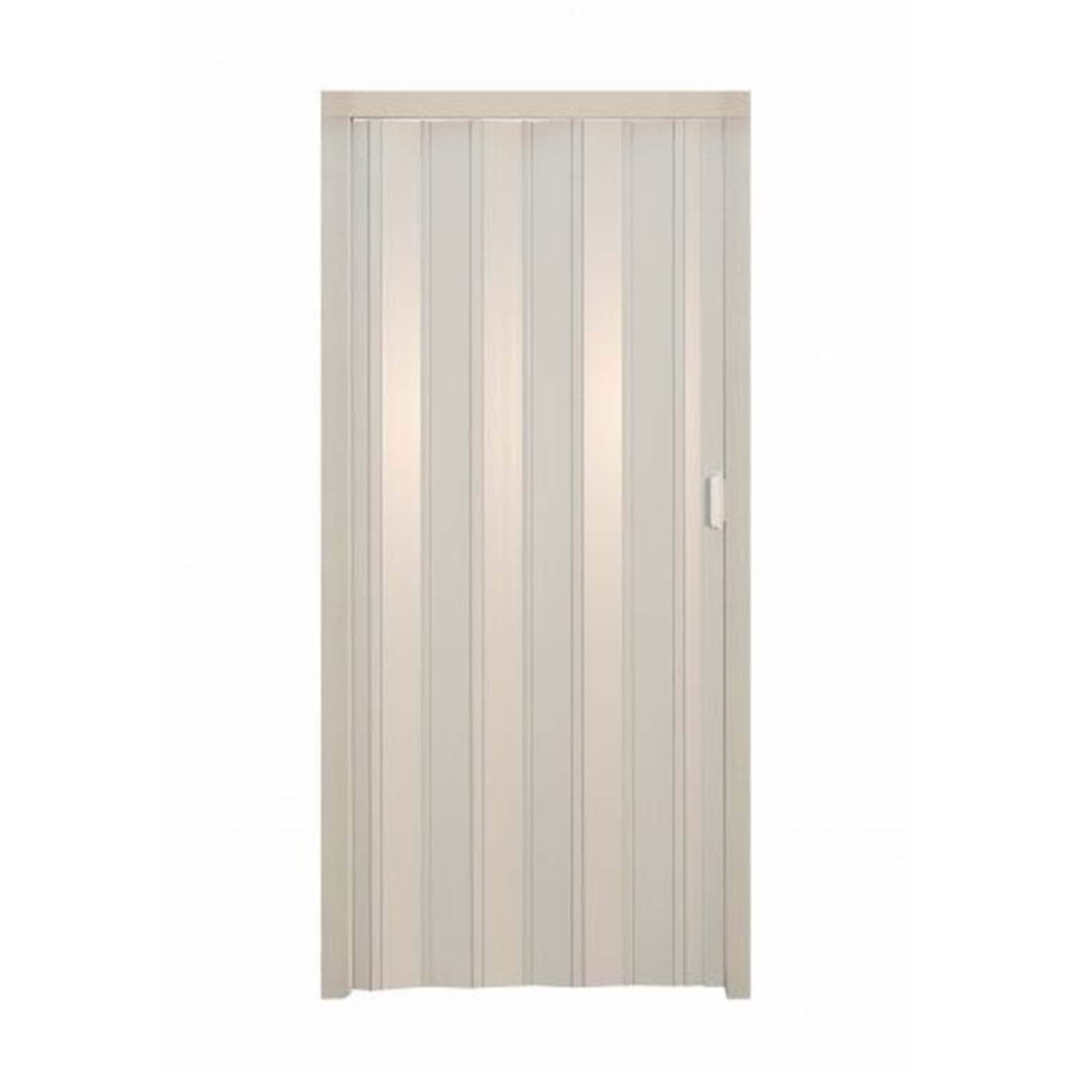 PORTE ACCORDÉON PVC INTÉRIEUR PLIANTE JOINT RIGIDE BOUTON REDUCTIBLE 83x214 CM P