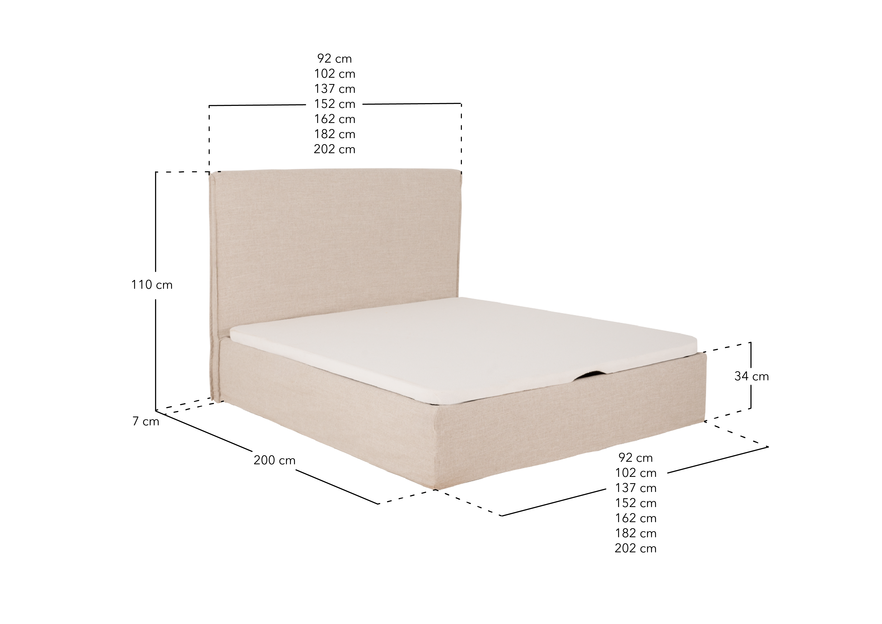 VEGA - Table de chevet en bois en ton beige de 40x40cm - DECOWOOD - 7