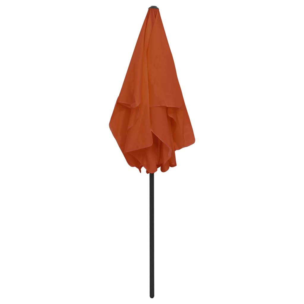 Parasol de plage Terre cuite 180x120 cm - 7