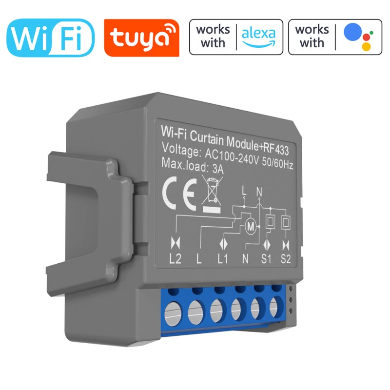 Module de commande de rideaux intelligent WiFi Tuya, compact, avec ...