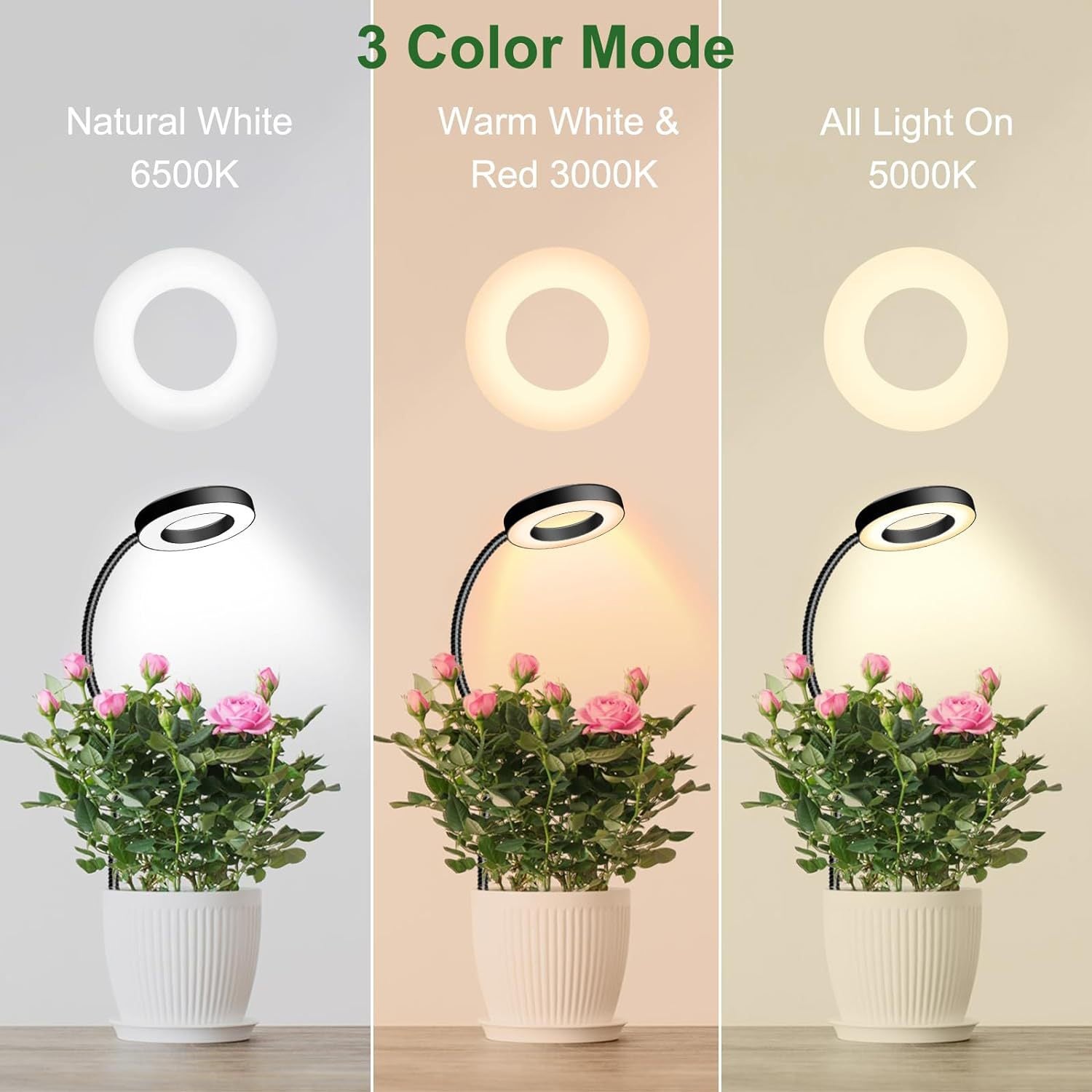 BOSYTRO 2000W Lampada per Piante a Spettro Completo, Luce per Piante da Interno, Grow Light con Doppio Interruttore Veg & Bloom, Luce di Coltivazione Per Piante d'appartamento, Verdure, Fiori
