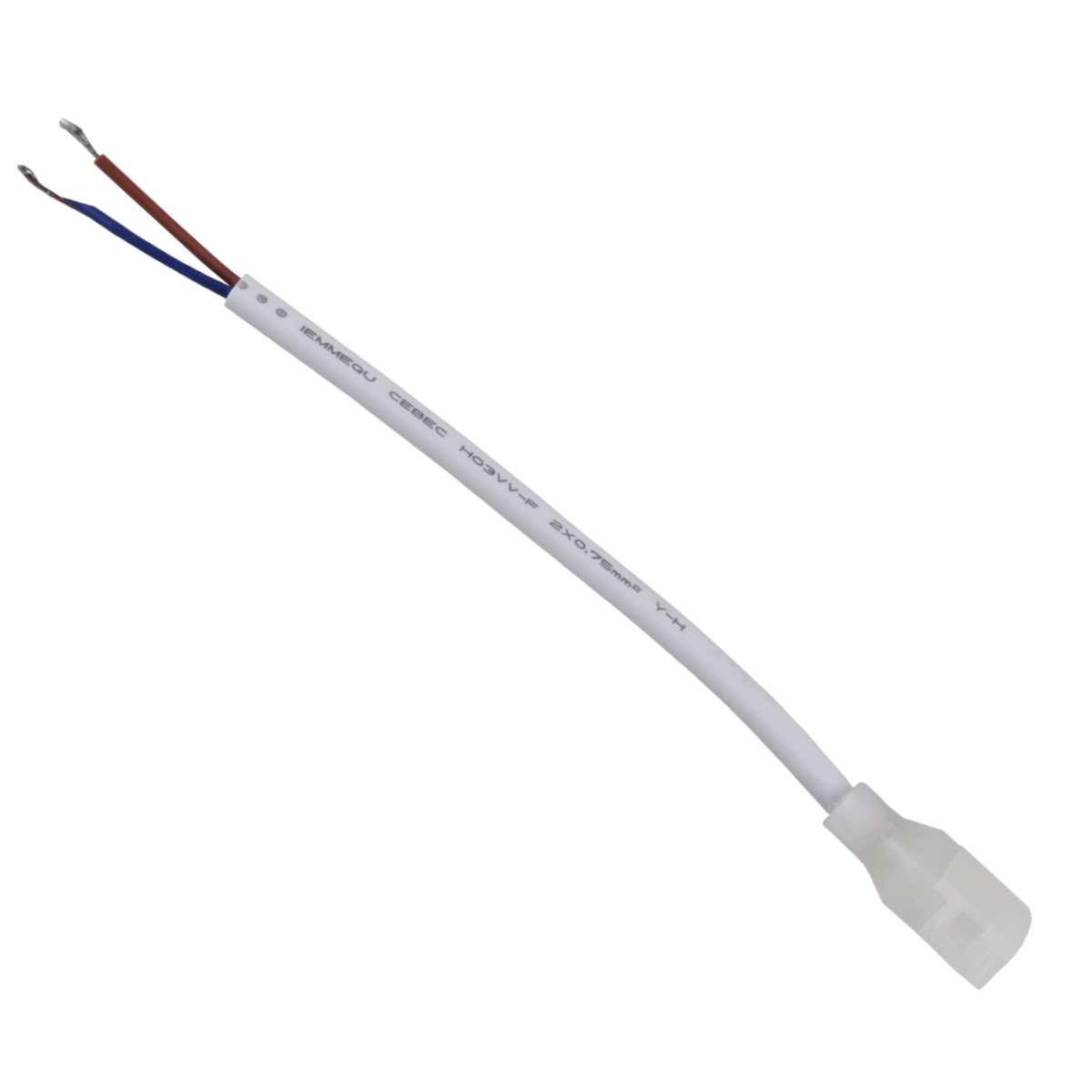 Złącze zasilające do taśm LED NEON 12mm 2 pin jednostronne 12-24V DC 3A Polux