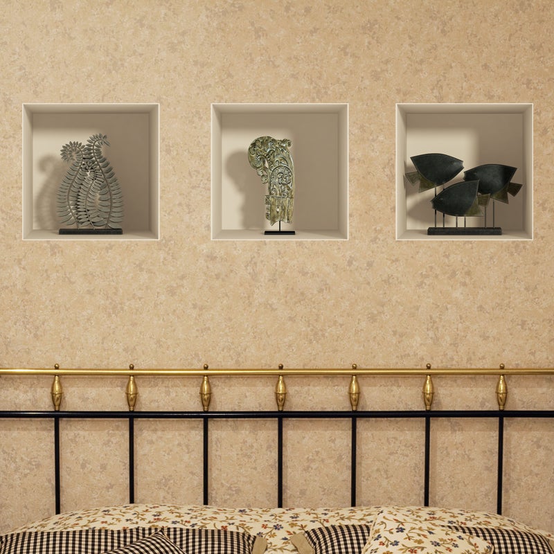 Adesivo effetto 3D piante e pesci boschi - Sticker adesivo - adesivi murali - 30x90cm - 2