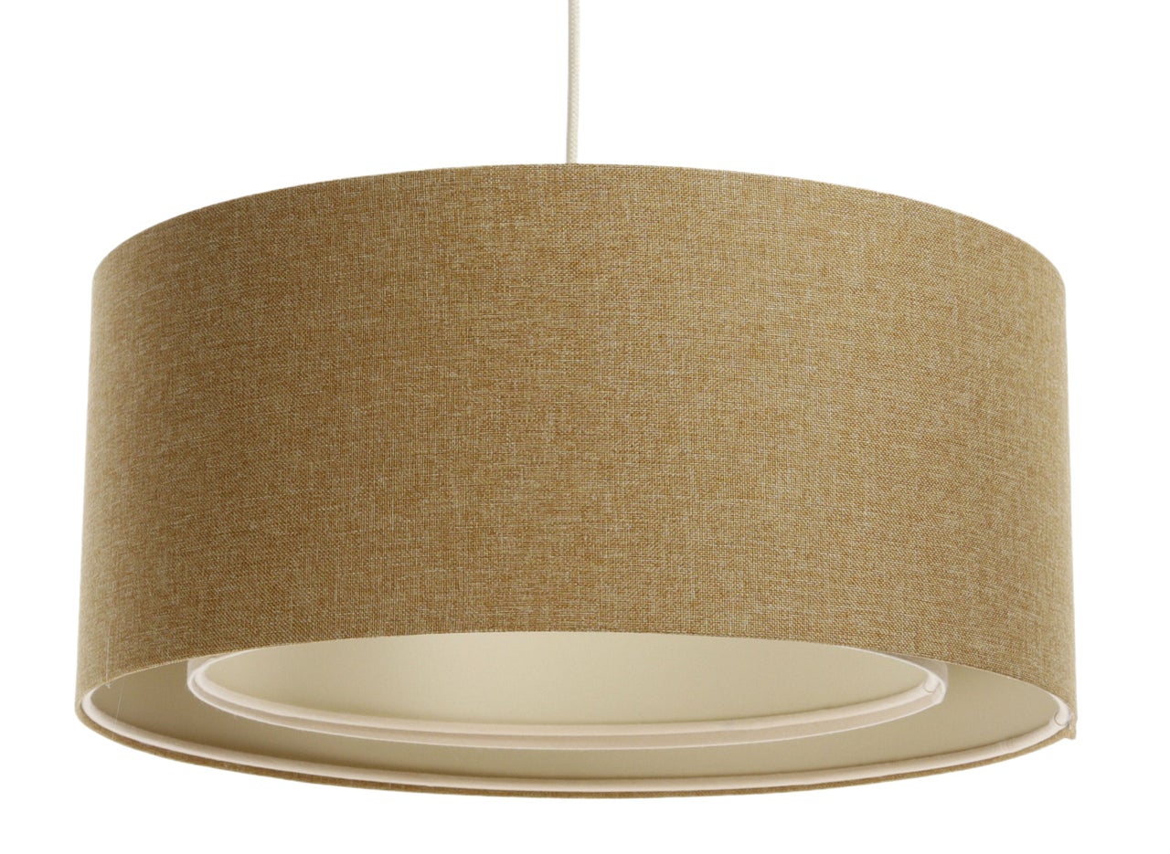 Lampa wisząca ERUTAN DOUBLE 60 żółta