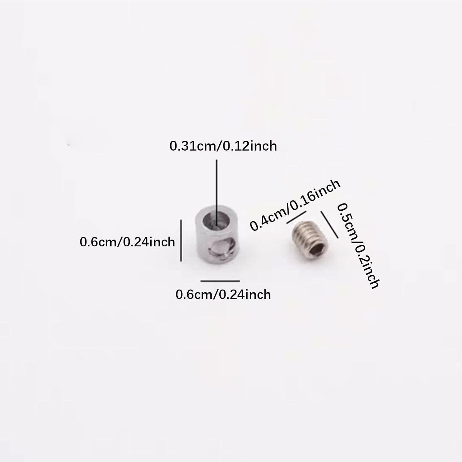 Lot de 10 Serre-Câbles à Assemblage,Serre Cable Trou Unique En Acier Inoxydable, Serre-Câbles Polyvalents pour Câbles Métalliques de 1 à 1,5 Mm - 3