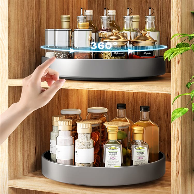 Especiero giratorio, organizador de cocina multifuncional, caja
