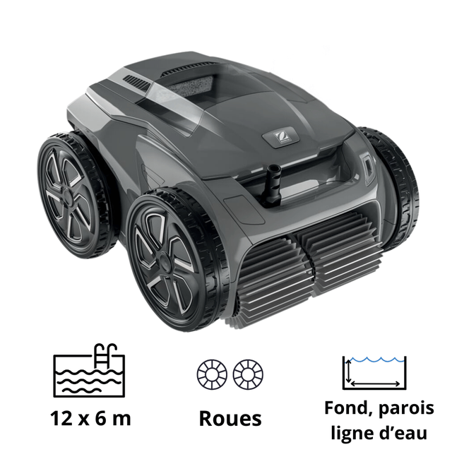 Robot piscine connecté Alpha 6400 iQ/Zodiac - FOND + PAROIS + LIGNE EAU + Blue Connect Go offert