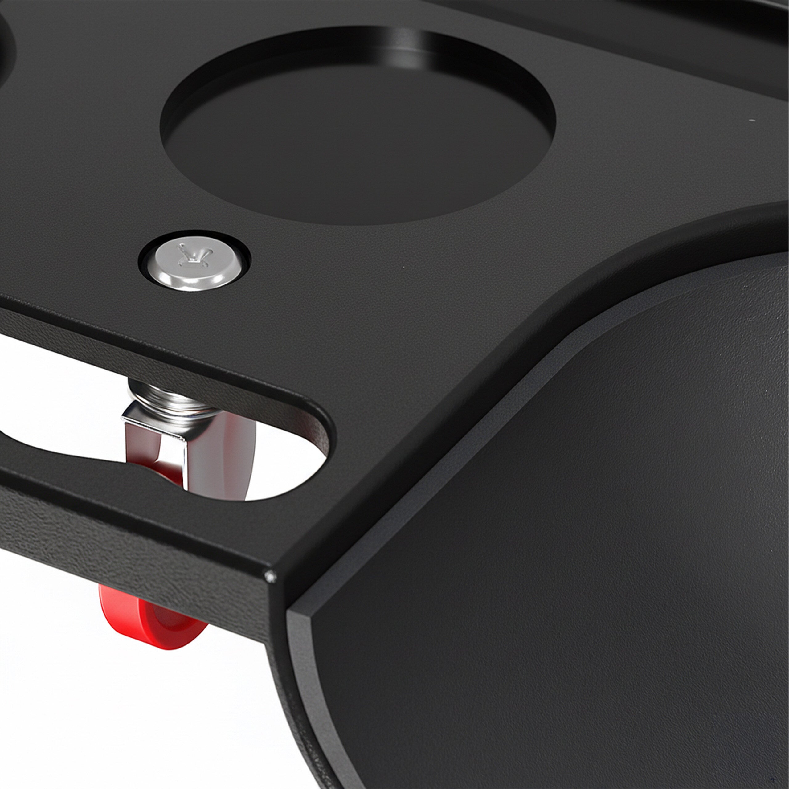 Planche roulante pour genoux, cap. 150 kg, roulettes, plateau porte-outils, LxP 50x25,5 cm, noir, relaxdays - 7