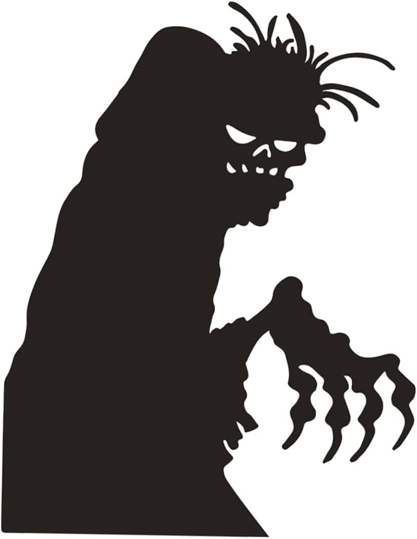 Czarne naklejki ścienne z tworzywa PVC na Halloween z duchami do dekoracji na Halloween