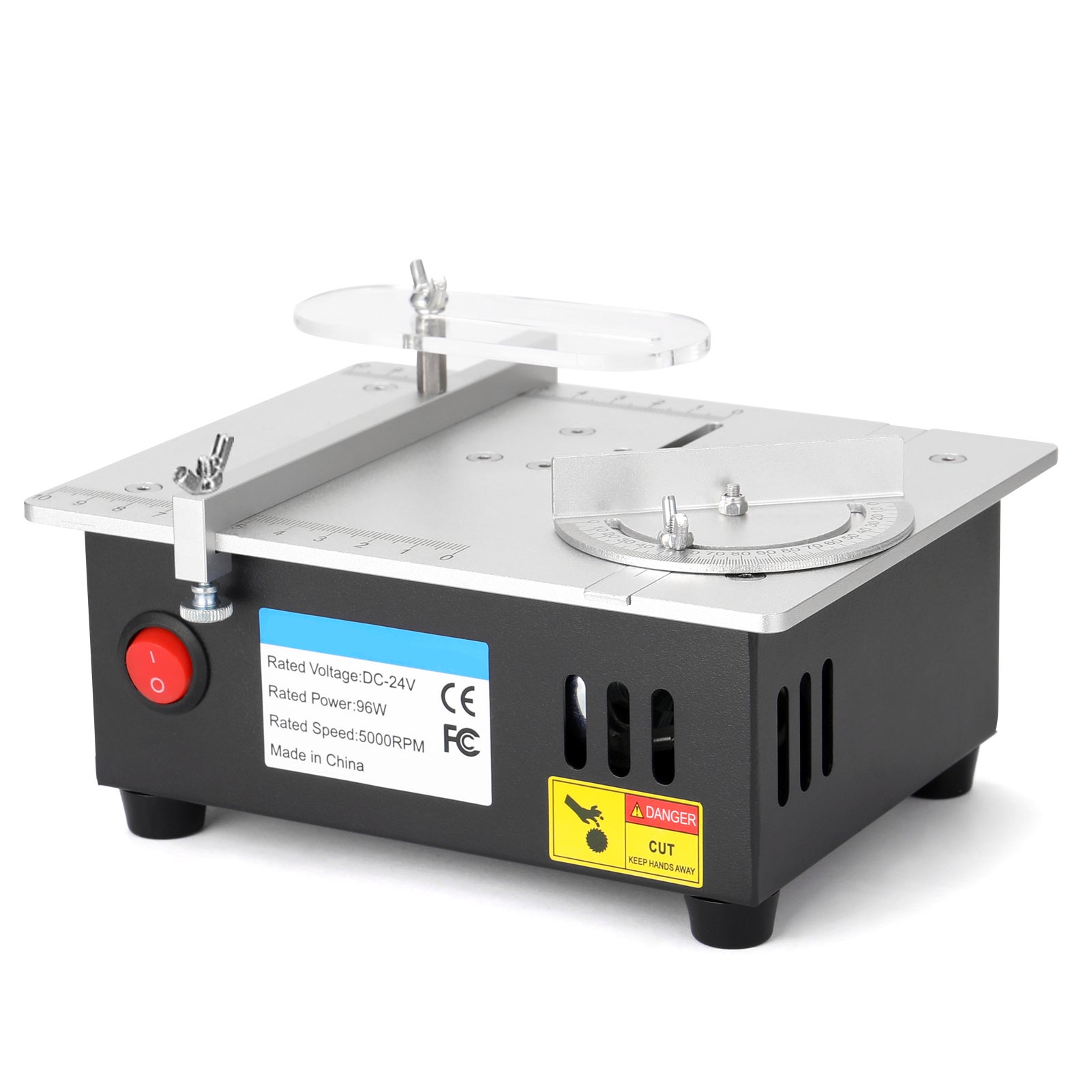 Mini sega da tavolo da 96 W, 7 velocità, alimentazione regolabile, sega da tavolo elettrica - 7