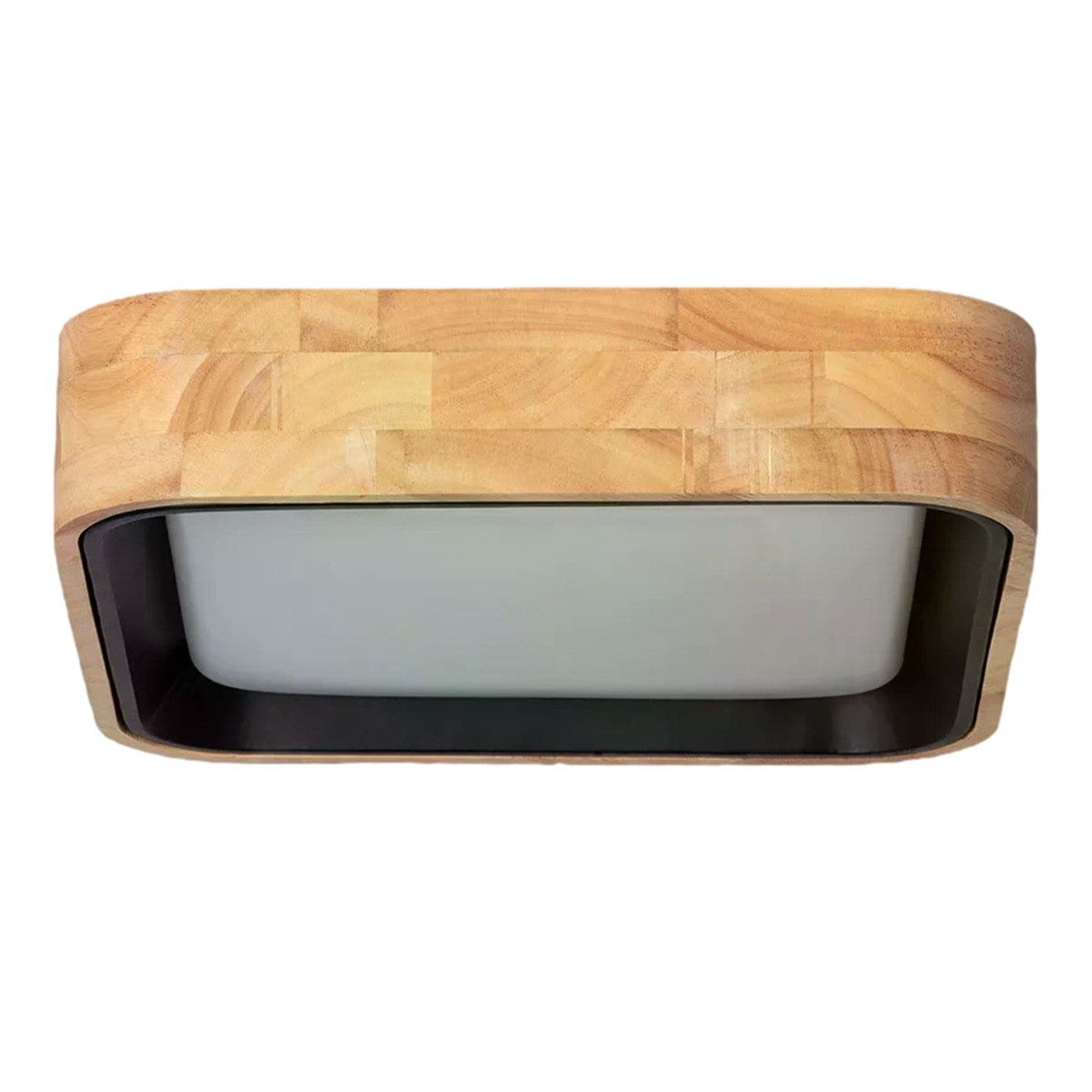 Plafon Naturale kwadratowy czarny-biały LED 16W 3000K-6000K 1200lm wym: 8 x 36 cm IP20 metal Abruzzo
