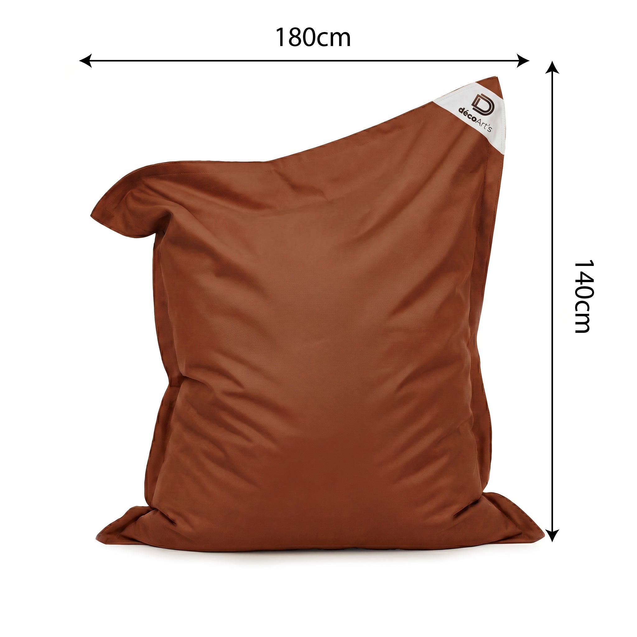 Housse pour Pouf Géant XXL 180x140cm Intérieur et Extérieur - Terracotta - 5