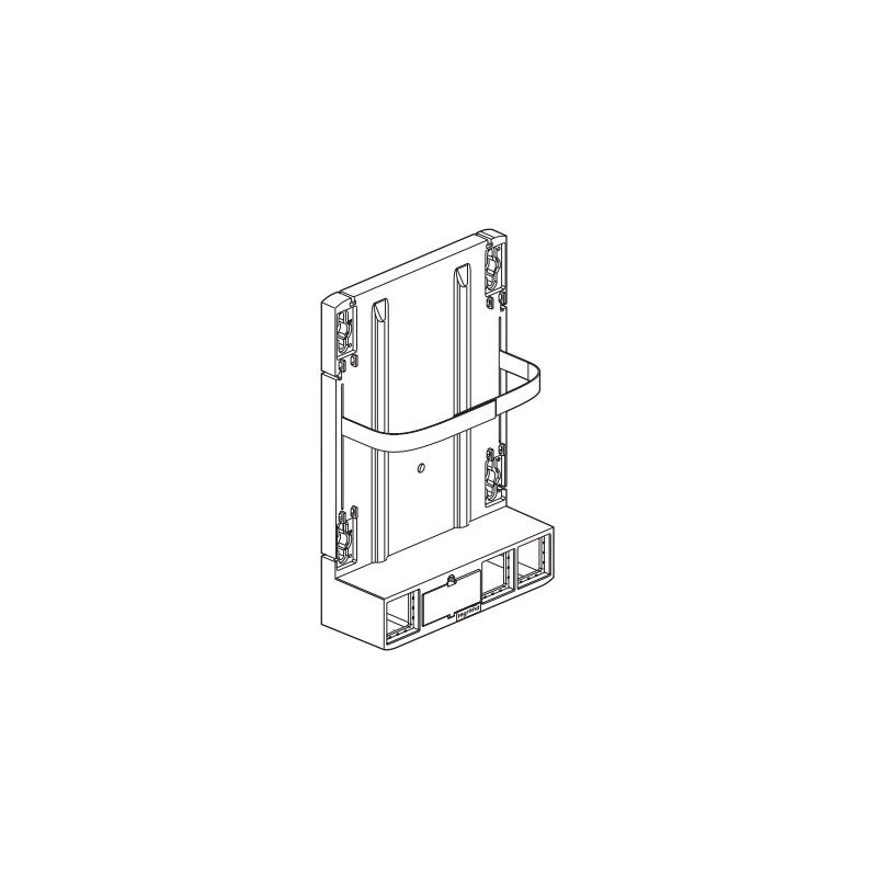 Support box opérateur ADSL et fibre avec 1 prise 2P+T et 4 cordons de liaison box et coffret (413149) - 4