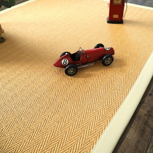 Tapis en sisal naturel - Veracruz chevron - Miel et écru - 80 x 150 cm - 3