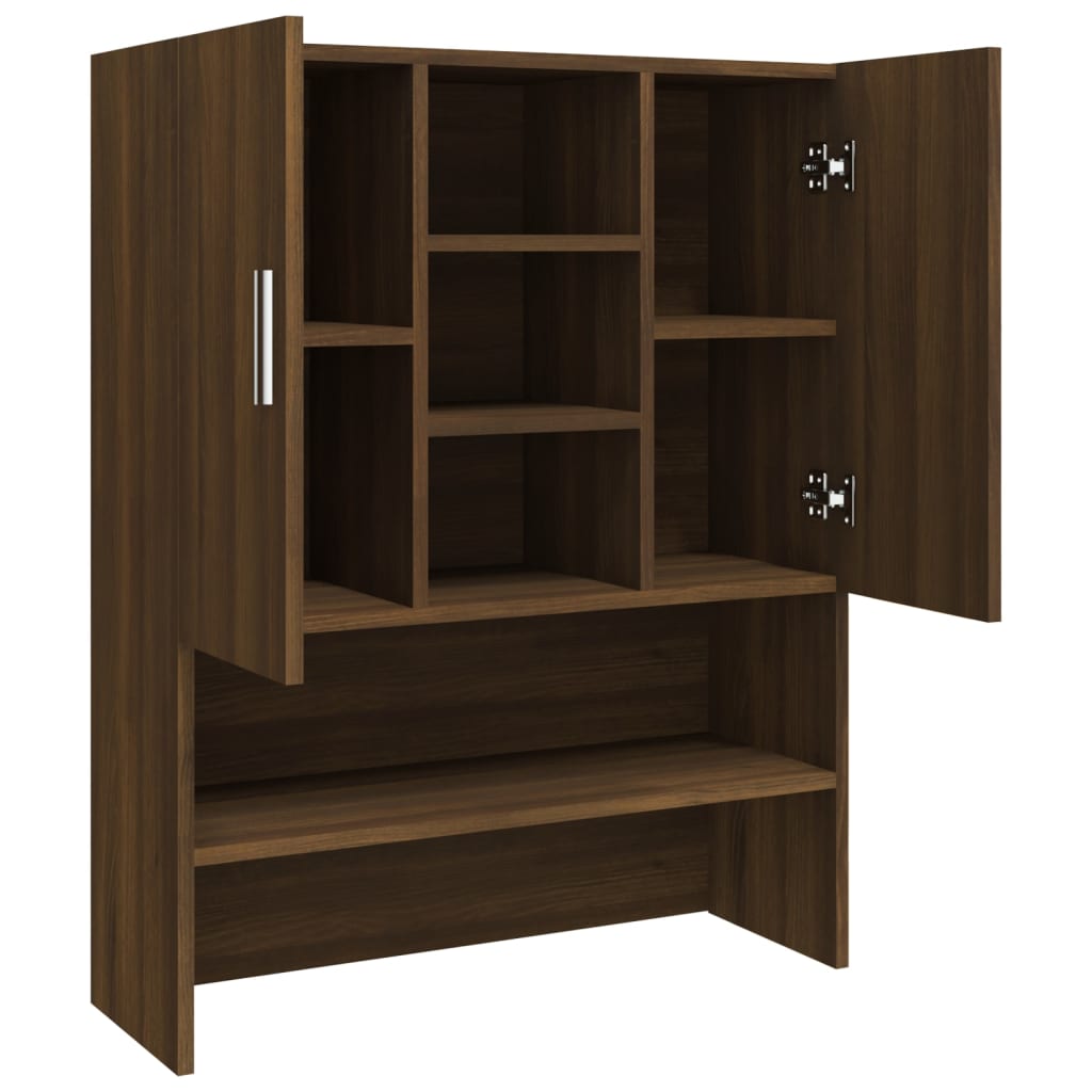 Maison Exclusive - Armario para lavadora color roble marrón 70,5x25,5x90 cm - 7