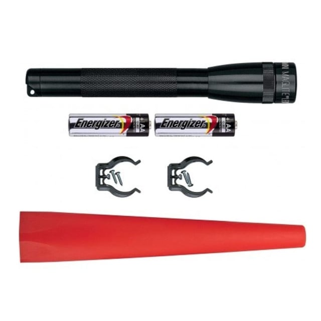 Lampe de poche LED - IPX4 - 2 piles AA - 127 lumens - 12 cm - Noir - Mini Maglite