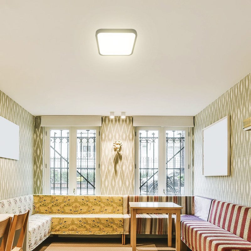 Carré Pro - 48W - 5160LM - 4000K - IP44 - Nero - 420x420mm - 420x420mm - 3