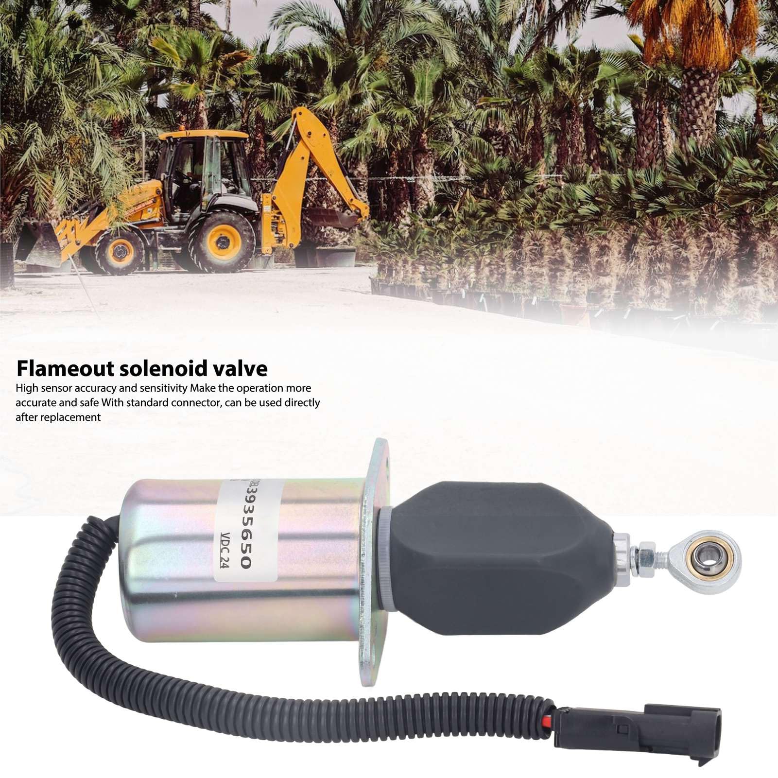 Électrovanne D’arrêt Carburant 1503ES 12A5UC9S 12V - Pour Excavatrice Kubota, Alliage Aluminium