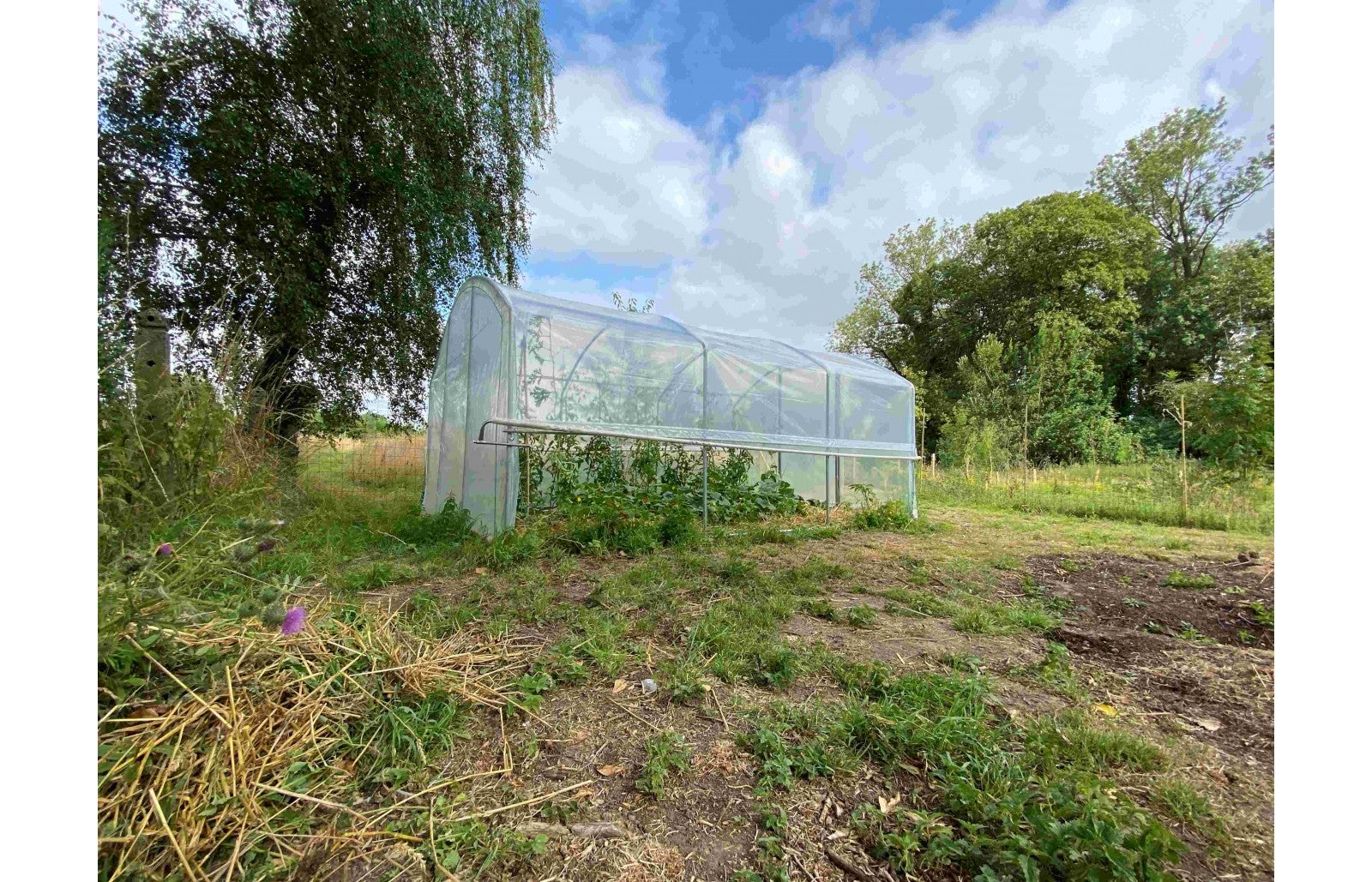 Serre tunnel de jardin 4 Saisons - 13,5m² - 3 x 4,5 m - pieds droits - aérations latérales - LES SERRES TONNEAU - 3
