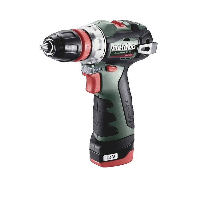 Perceuse-visseuse sans fil Metabo PowerMaxx BS BL Q 601749500 12 V 2 Ah Li-Ion + 2 batteries
