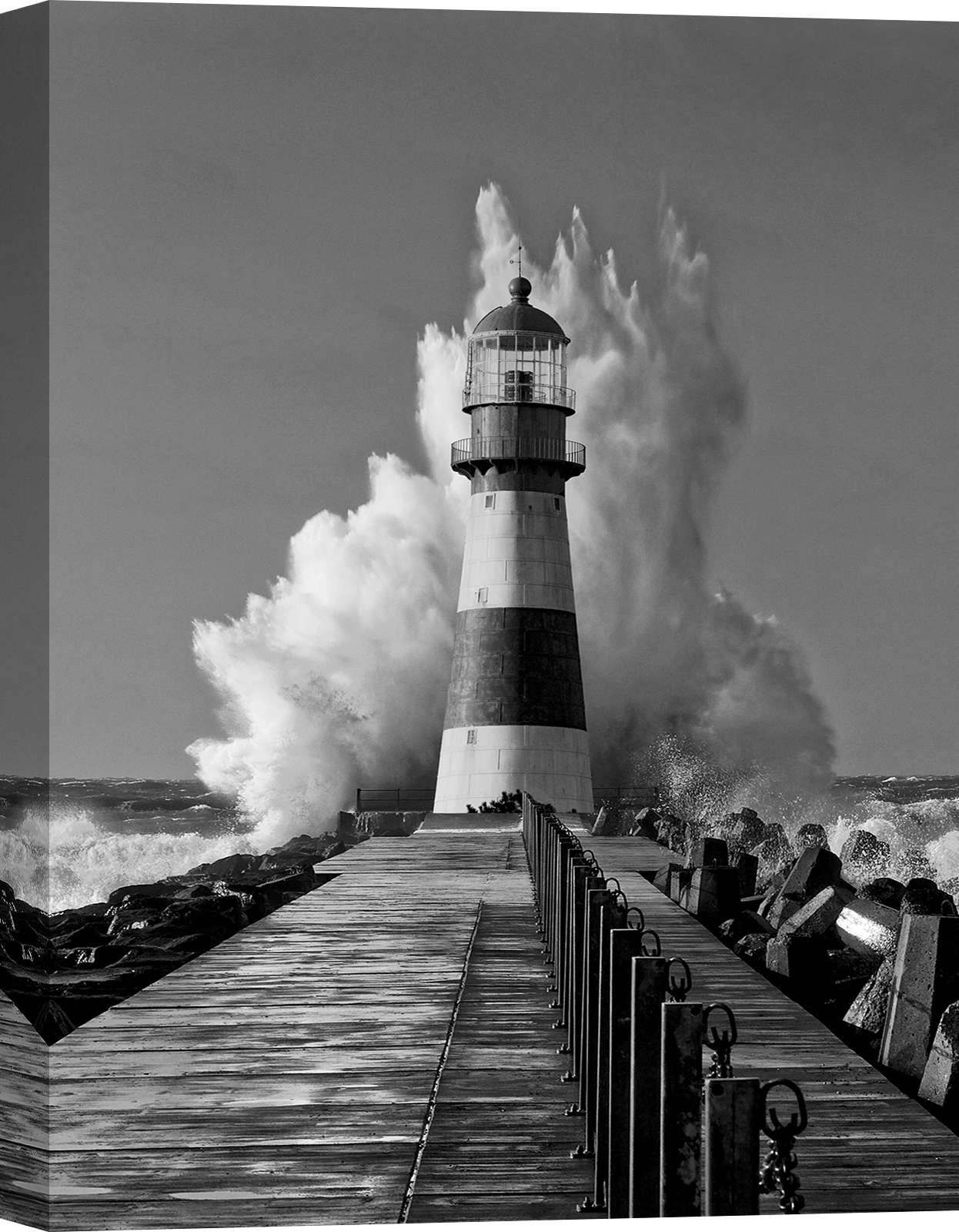 PBXBJY Toile Murale Phare U2013 Impressions Sur Toile De Peintures De Paysage Marin, Plage, Océan, Vagues U2013 U0152uvre D'art Nautique Moderne Pour La