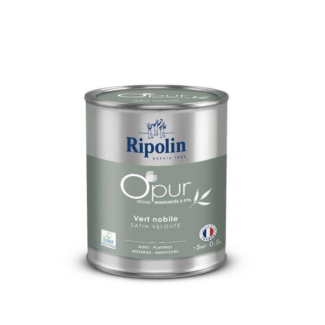 Peinture O'Pur Satin Vert Nobile 0,5L