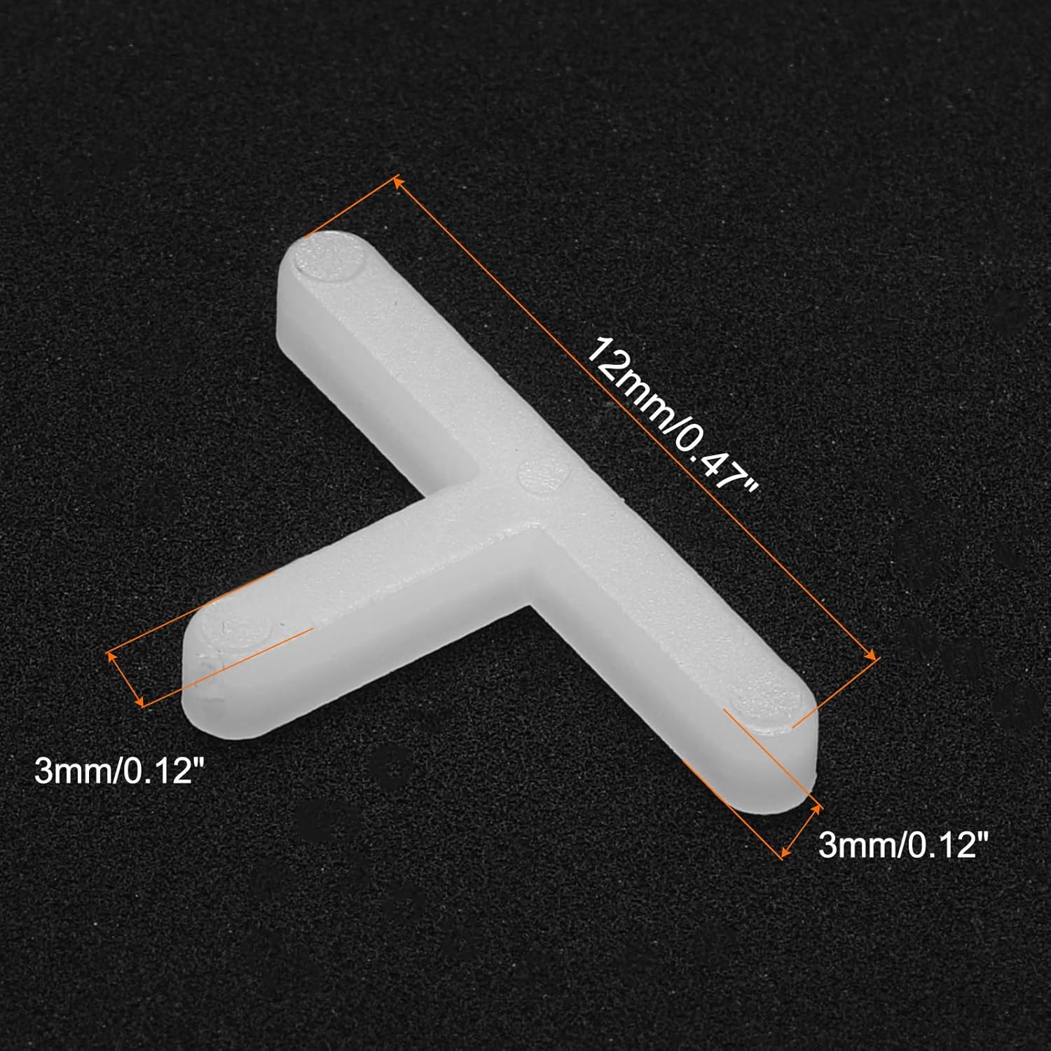 100Pcs Entretoises de Carrelage en Plastique Dur de 3mm de Type T pour L'Installation de Carreaux, Clips D'Espacement Céramique pour Mur et Sol - 2