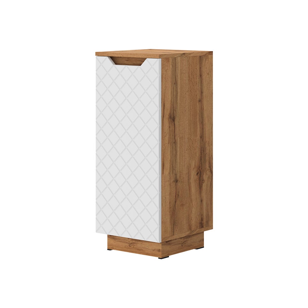 Vicco Szafka Midi Lotta, Dąb/biały ze strukturą płytek, 33.4 x 81.9 cm