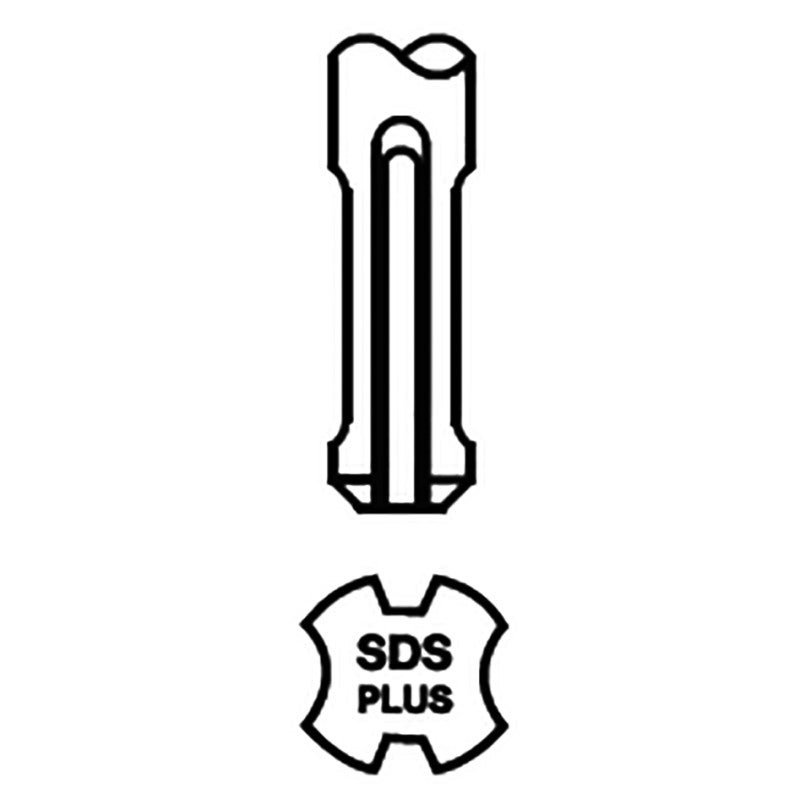 Foret béton SDS Plus 2 taillants diamètre 8 x 260 mm HANGER THOR 155671 - 2