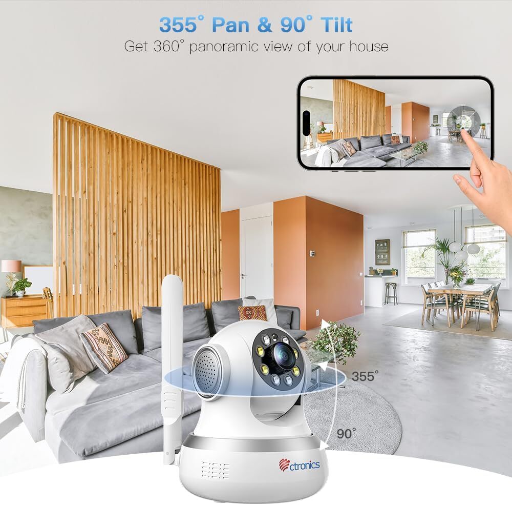 Caméra De Surveillance 4G LTE Avec Carte SIM - 2K HD, Détection Humaine IA, Vidéo 24/7