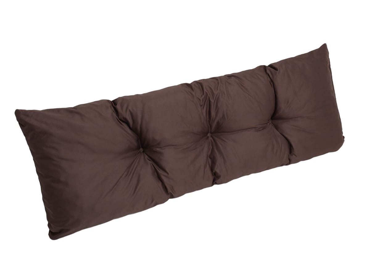 Cojín de palets 120x40cm | cojín de asiento | cojín de suelo para niños | cojín de jardín | cojín de banco marrón