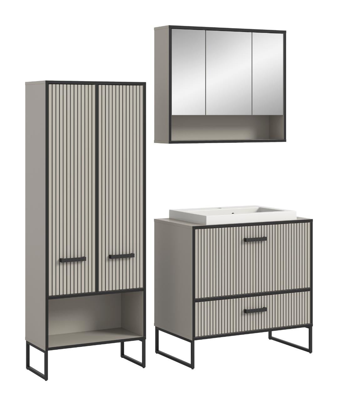 Bagno zestaw mebli łazienkowych kaszmirowy dekor.