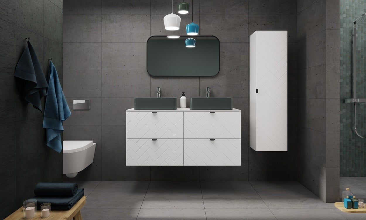 Colonna per mobile bagno MADIS BIANCO 35 x 136 cm S - 3