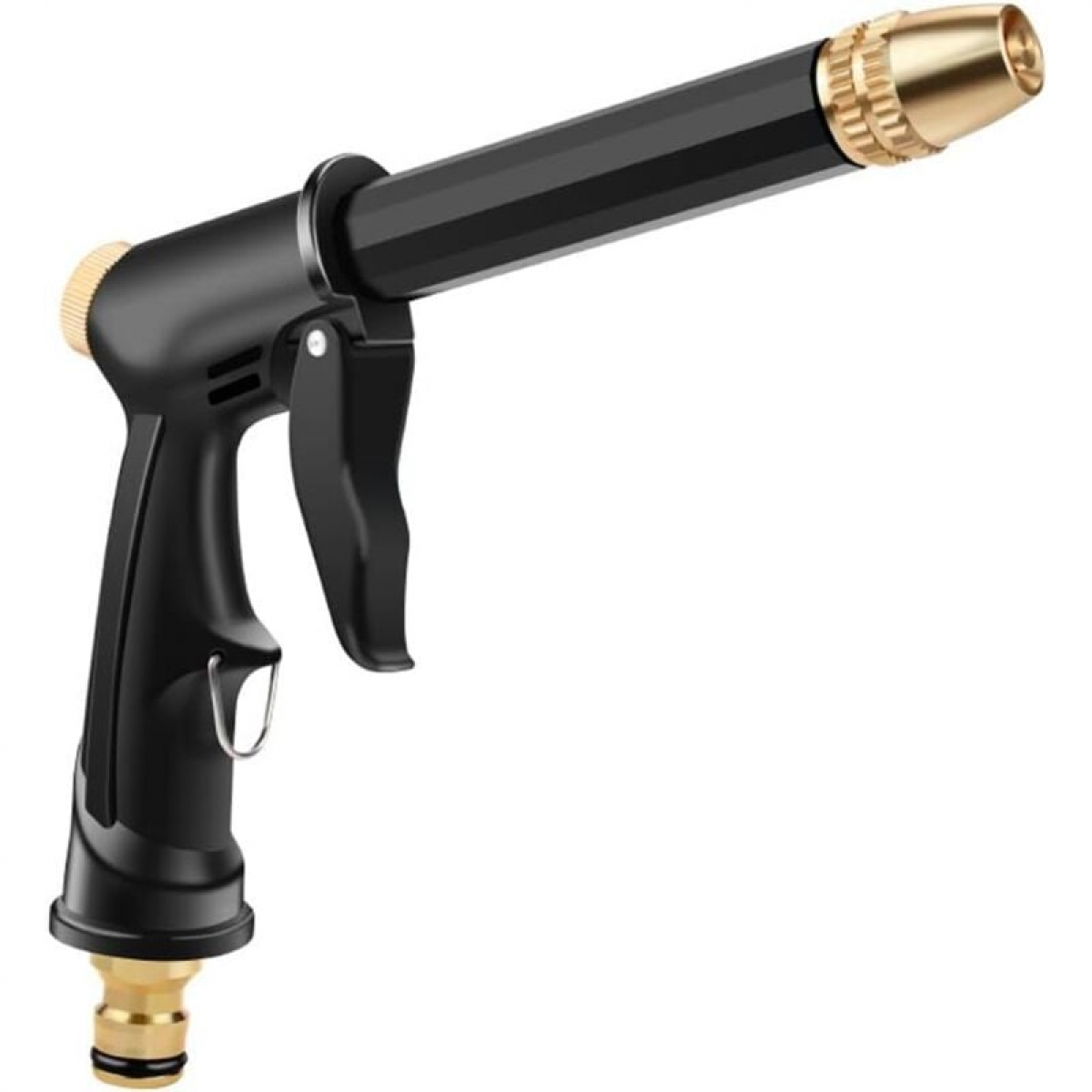 Pistol de apă de înaltă presiune, pistol de pulverizare de grădină de înaltă presiune reglabil din metal