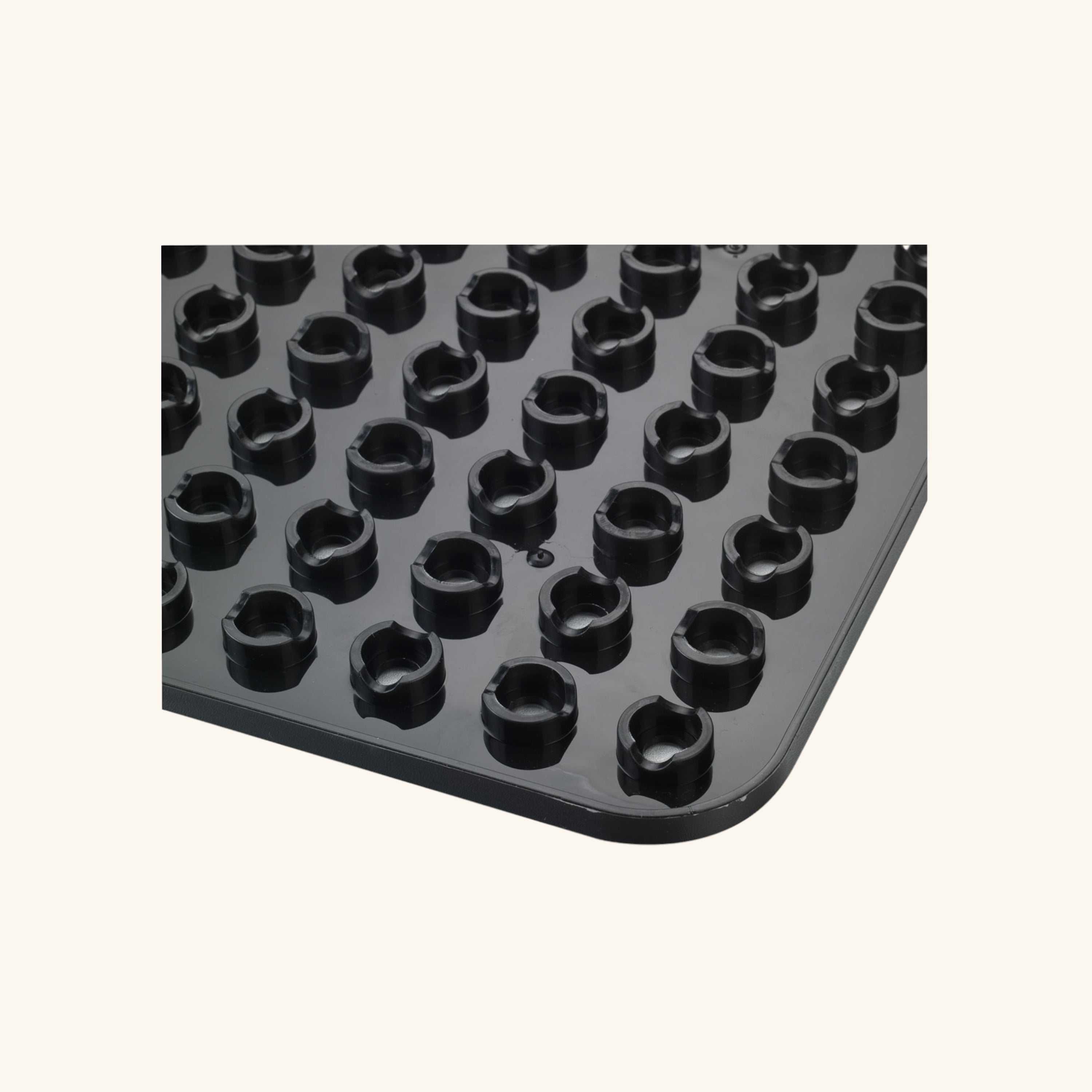 Fond d'évier WENKO KRISTALL en plastique noir - 2