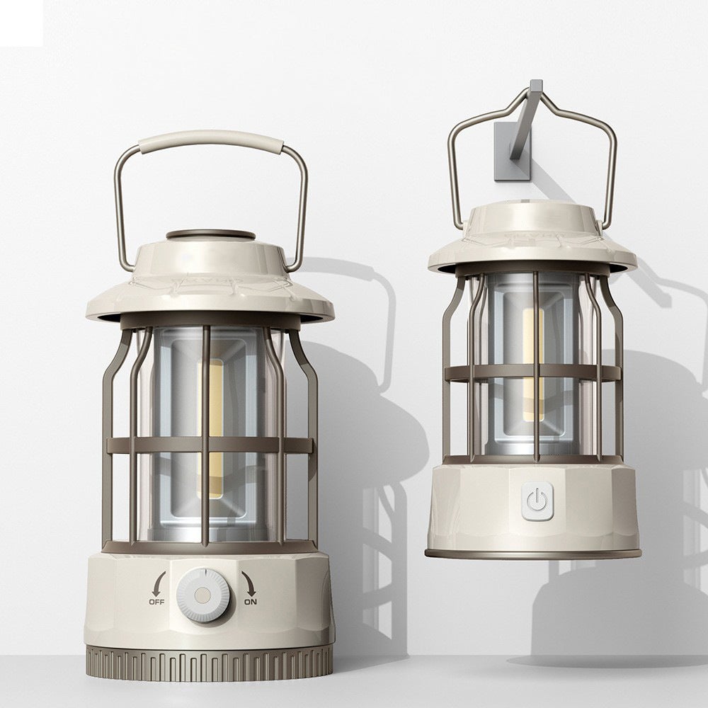 Lampe de camping, lampe d'ambiance, lampe de camping, lampe portable extérieure, chargement Type-C, 300 lumens - 84*138mm - 4