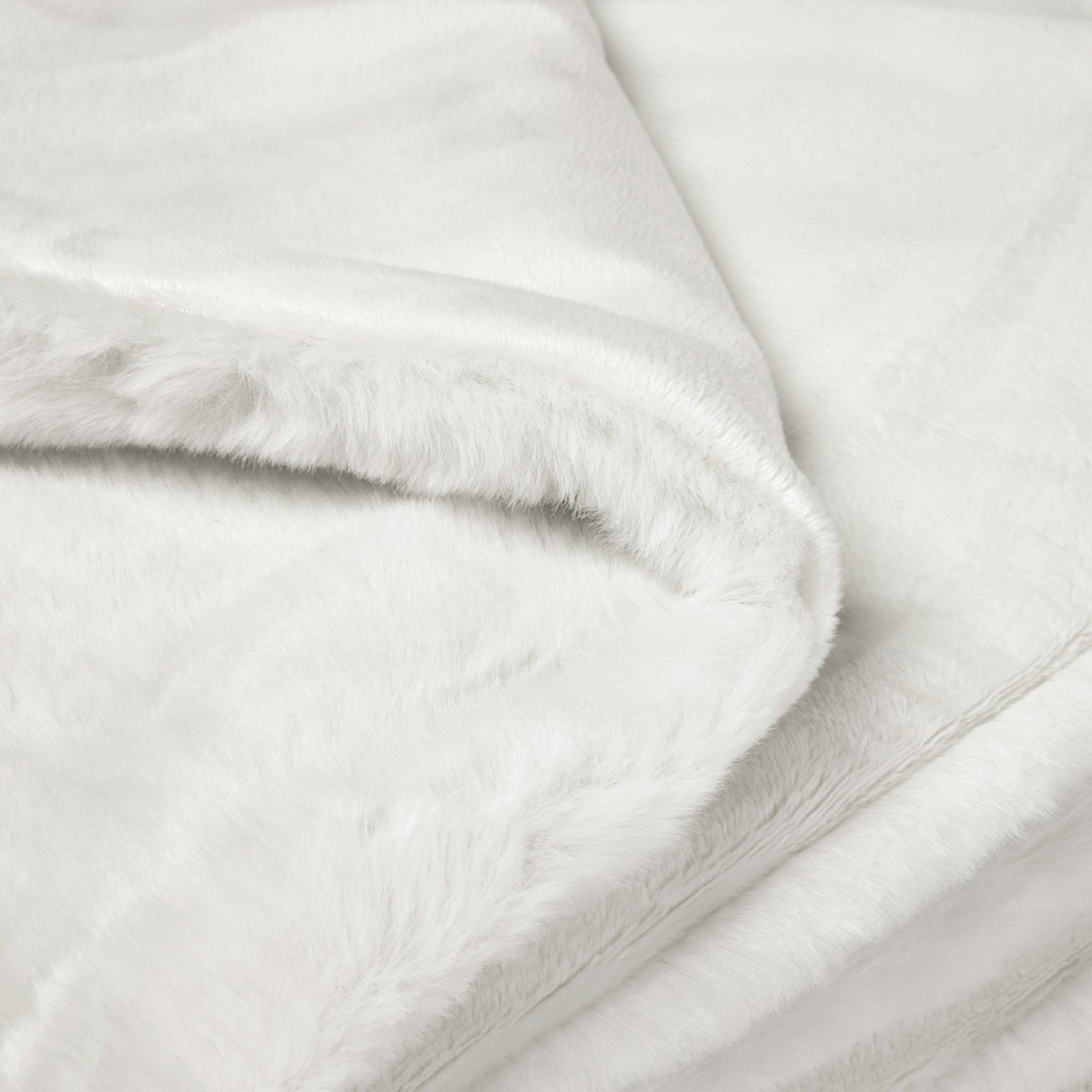 MADURA - Plaid Bianca en Fausse fourrure souple au toucher ultra doux Gris 140x200 cm - 2