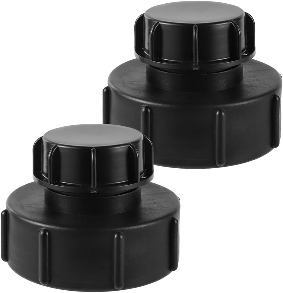 adaptery do zbiorników IBC – adaptery redukcyjne S100 x 8 do S60 x 6 – gwint gruby z pokrywą zbiornika IBC S60