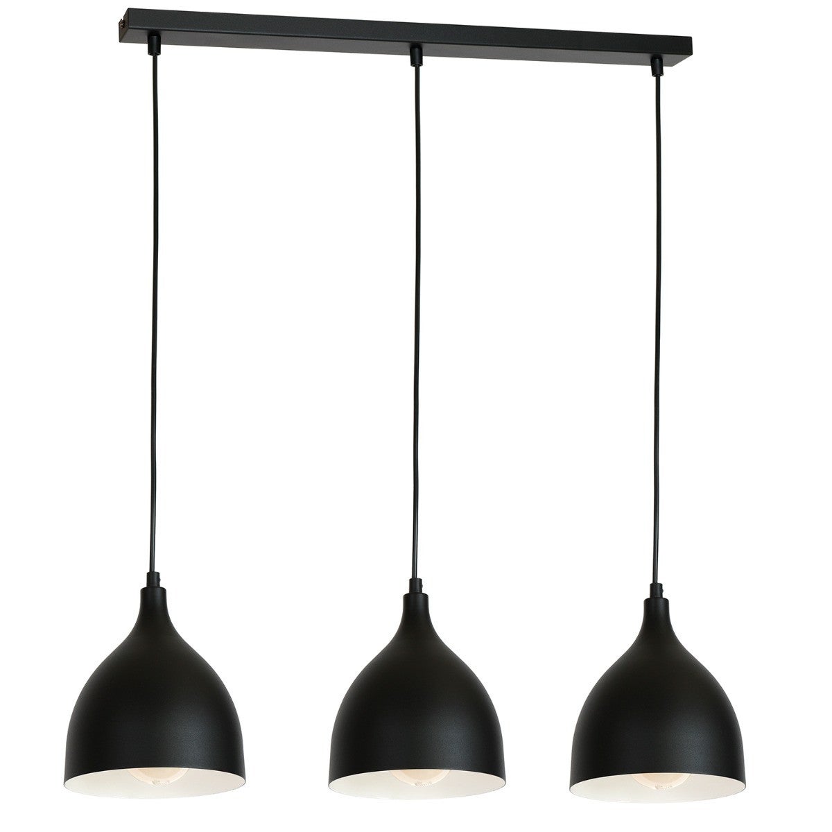 Lampa wisząca Noak Classic czarny matowy 3xE27x15W wym: 110 x 72 x 17 cm metal Luminex