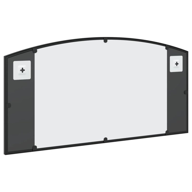 Miroir mural noir 80x40 cm arche fer - 5