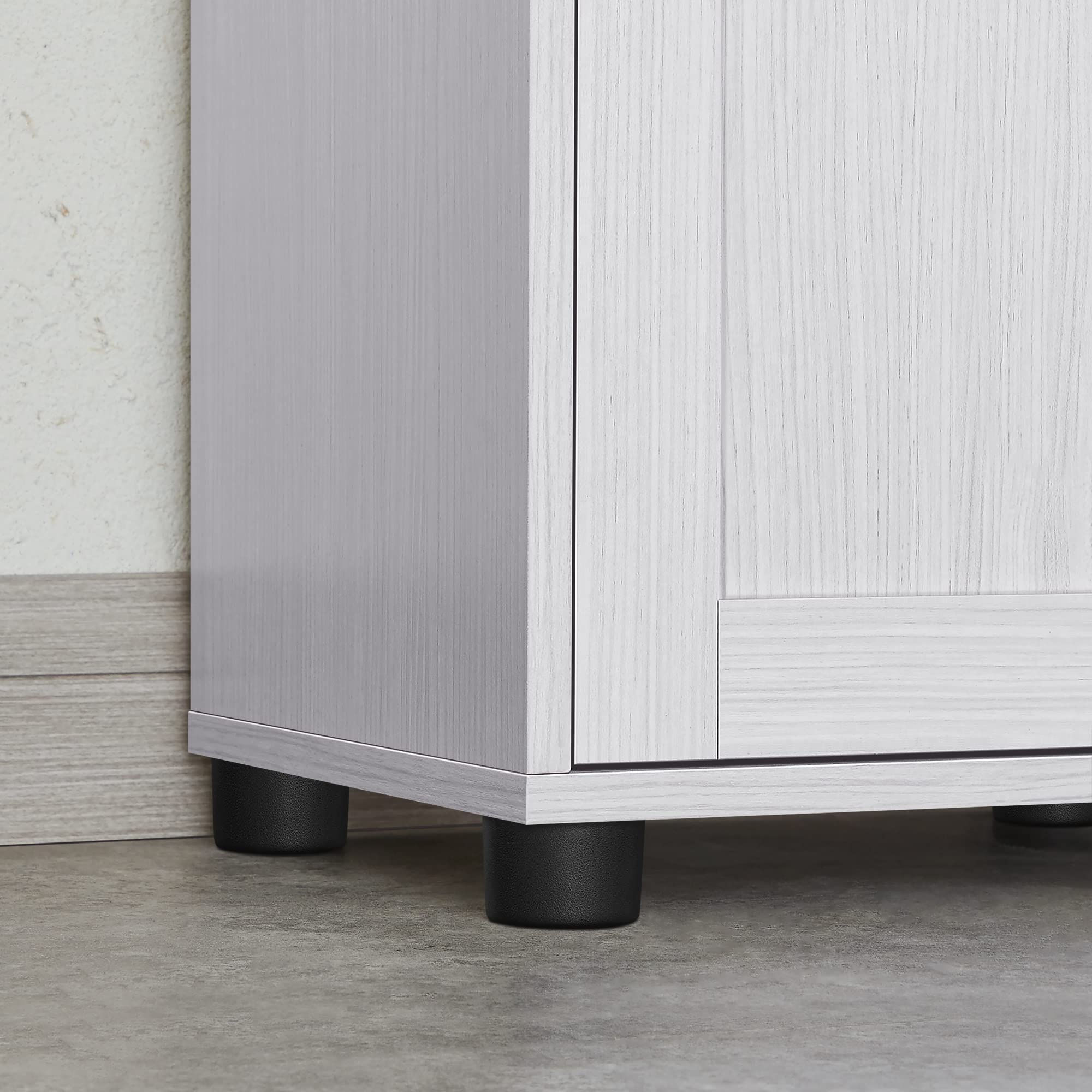 Armoire De Salle De Bain à Porte, Tiroir, Compartiment, 40 x 30 x 165 cm, Blanc érable - 7