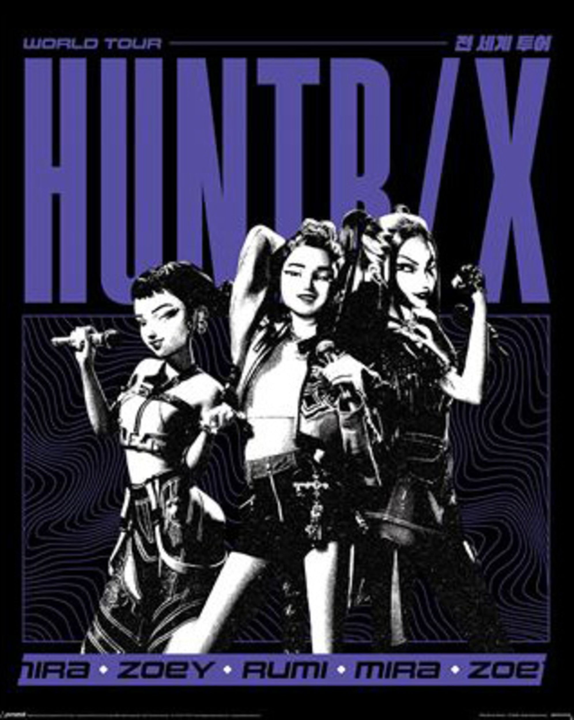 Poster K-Pop Demon Hunters - Huntrix World Tour 40x50cm | Leroy Merlin