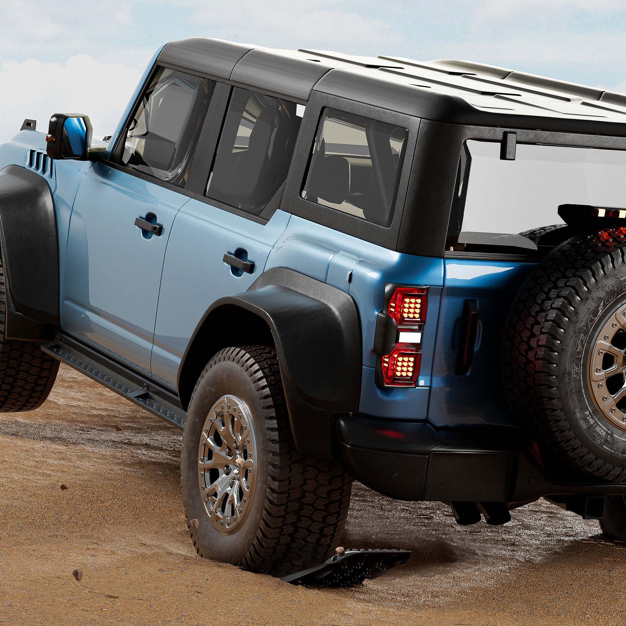 Piastre Da Sabbia Wiltec Set Di 2 - Per Recupero Auto Su Neve, Sabbia, Fango | Max 10 T - Foto 6