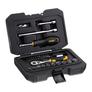 Stanley Coffret à Douilles 6 Pans 1/2 Profil Maxidrive - 7 Pièces Avec Mallette