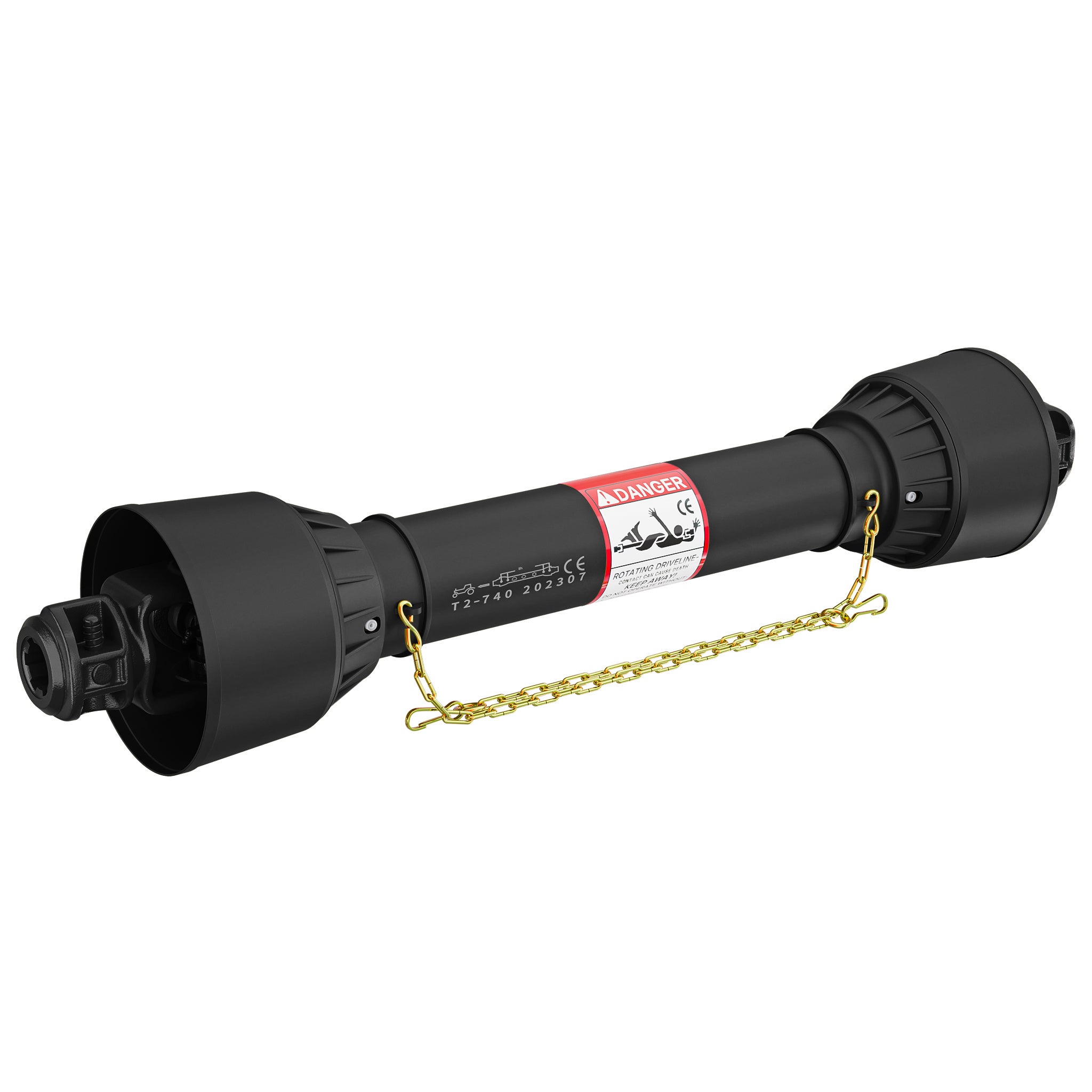 Albero cardanico T2 giunto 740mm 270Nm 540rpm, 23kW (31CV), 2x 1 3/8