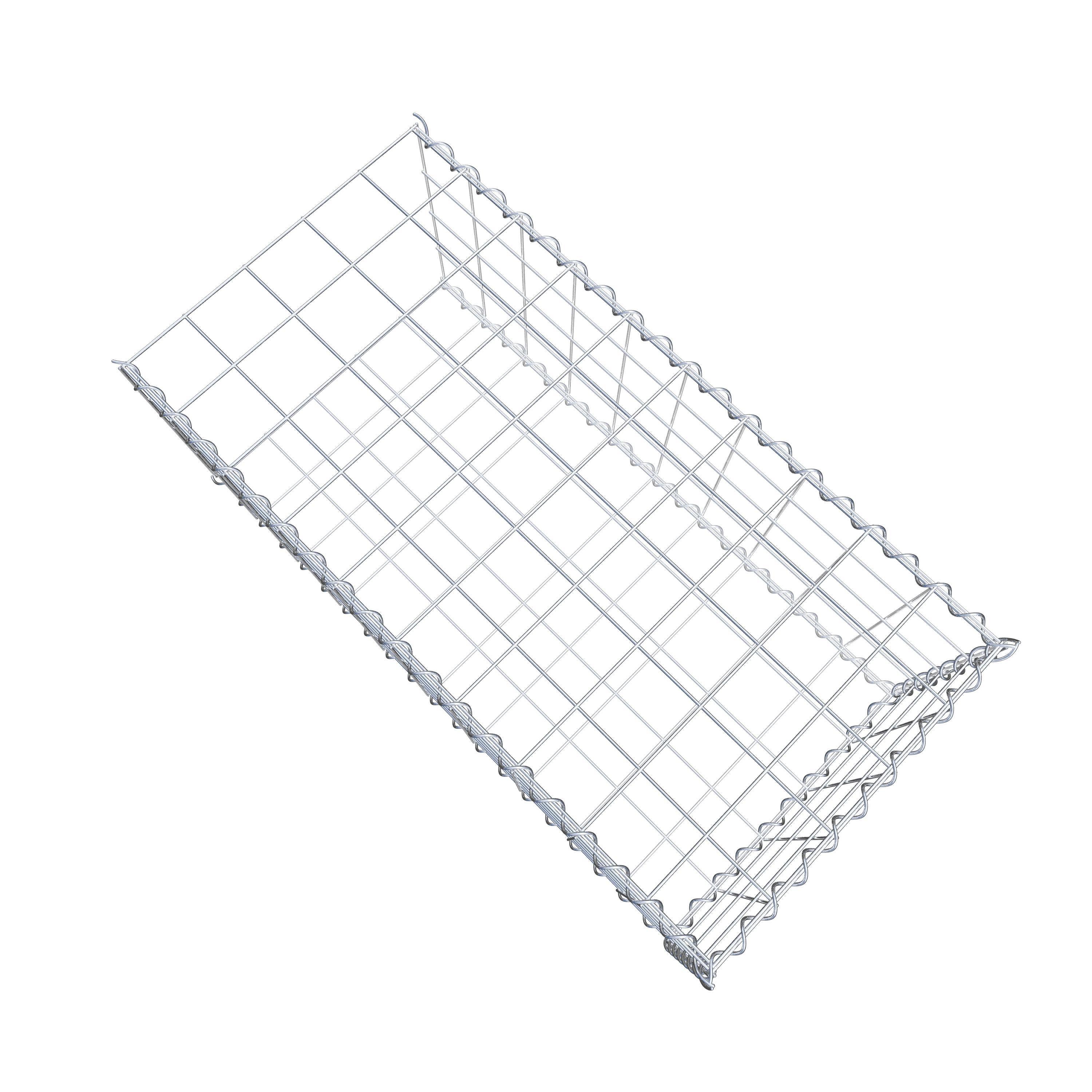 Gavión para alargar en acero galvanizado 100x40x50cm (LxAxP), malla 10 x 10cm, Espiral, sin rejilla frontal - 5